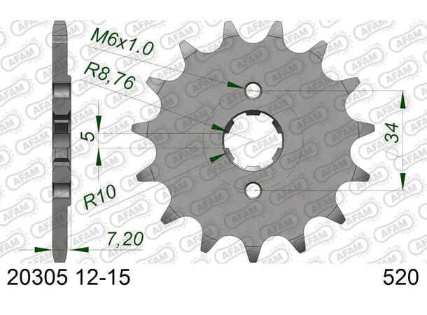 AFAM Framdrev 520 15T 