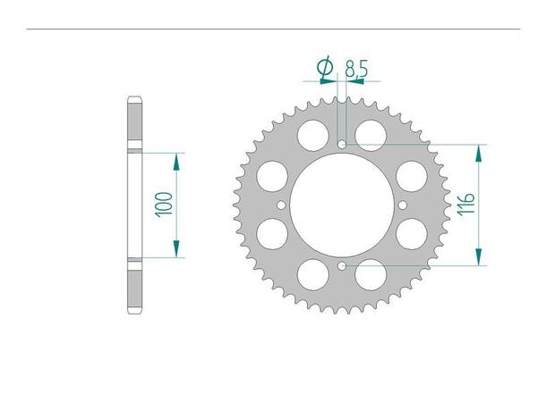 Bakdrev, Aluminium #420 S/C 