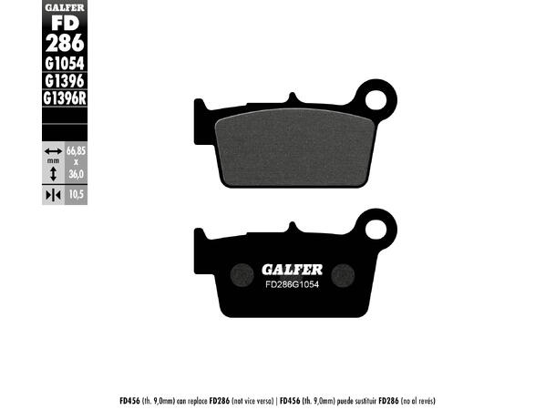 Galfer Bremseklosser, Semi-metall 