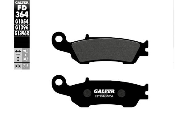 Galfer Bremseklosser, Semi-metall 