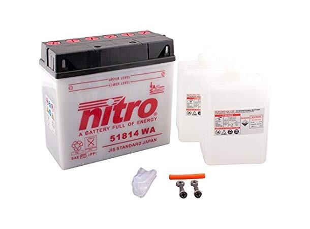 Nitro 51814 Batteri 12V, 18Ah, 186x82x171, Syrepakke 