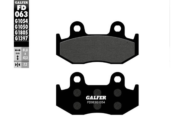 Galfer Bremseklosser, Semi-metall 