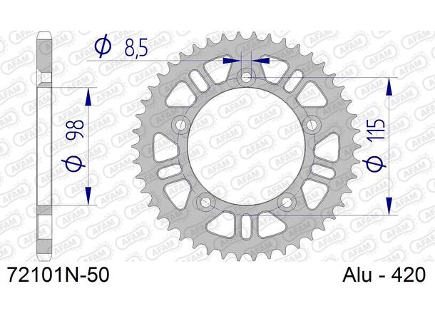 AFAM Bakdrev 420/50 Alu. SX65 