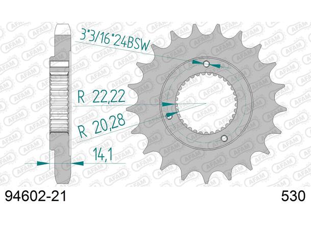 AFAM Countershaft Sprocket #530 