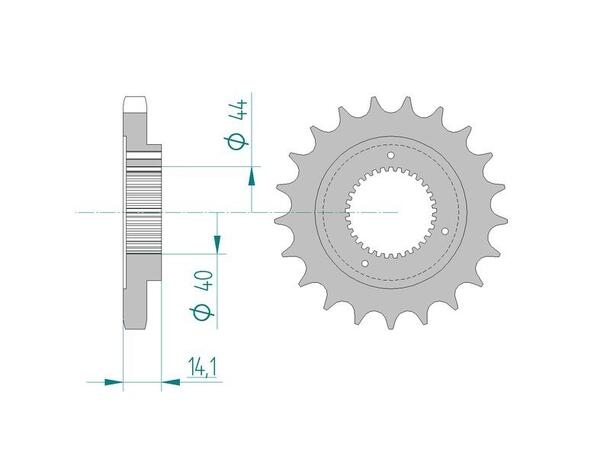 AFAM Countershaft Sprocket #530 