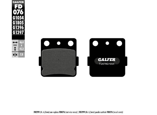 Galfer Bremseklosser, Semi-metall 