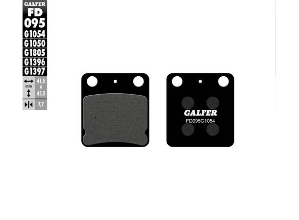 Galfer Bremseklosser, Semi-metall 