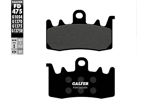 Galfer Bremseklosser, Semi-metall 