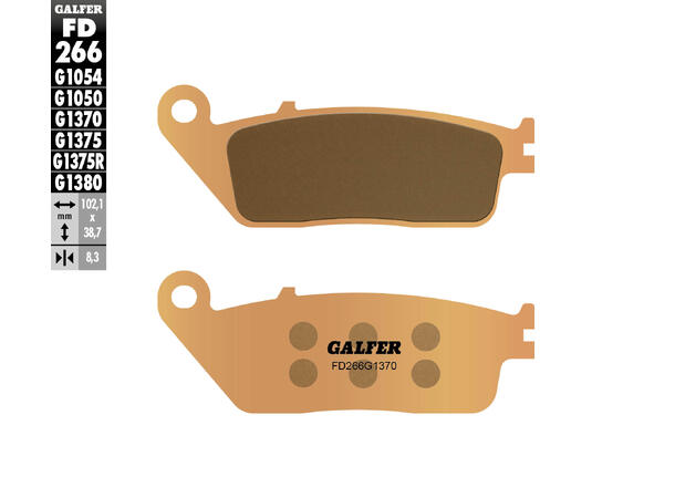 Galfer Bremseklosser, Sinter, Gate 