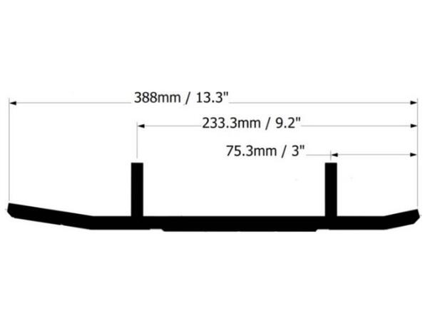 Styreskinne Ski-Doo X-Calibar II Selges parvis 