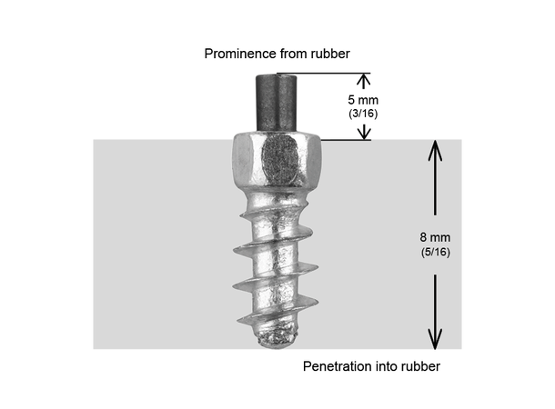 iGrip ST11F Skrupigg 13mm/5mm Aggressiv Skrupigg til ATV, Bil, MC 