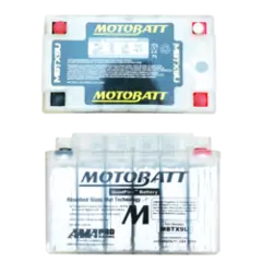 MotoBatt 12V AGM Gjennomsiktig Batteri