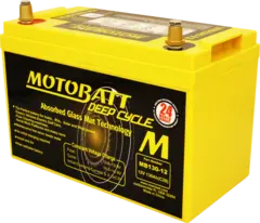 MotoBatt MB130-12, 12V Batteri 2-Polet, 130Ah, 330x171x220, AGM