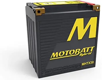 MotoBatt MHTX30 12V Batteri Hybrid 4-Polet, 650CCA, 24HAh, 166x126x175, AGM 