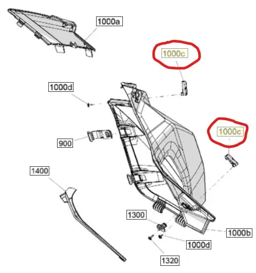 SledTech Panellås Høyre - Ski-Doo 