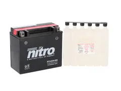 Nitro YTX20H-BS Batteri Vedlikeholdsfr. 12V, 18Ah, 175x87x155, Syrepakke, AGM